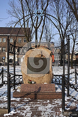 Jewish Memorial - Krakow - Poland Editorial Stock Photo