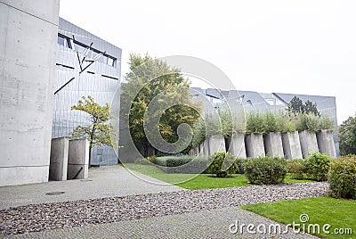 Jewish museum berlin by architect libeskind Editorial Stock Photo