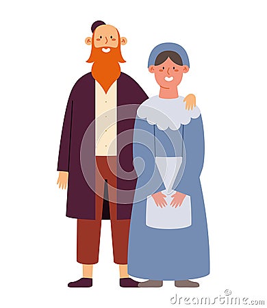 jewish people illustration Vector Illustration