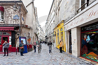 Jewish quarter of Le Marais in Paris, France Editorial Stock Photo