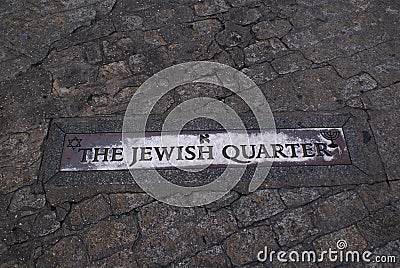 The Jewish Quarter Editorial Stock Photo
