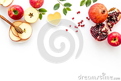 Jewish Rosh Hashanah postcard greeting holiday concept Stock Photo