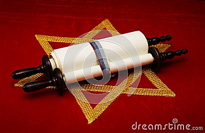 Jewish scroll Stock Photo