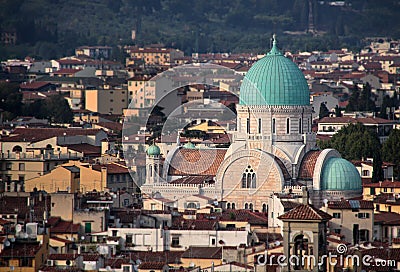 Jewish synagogue in Florence Stock Photo