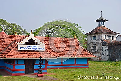 Jewish Synagogue and Hindu Temple Stock Photo