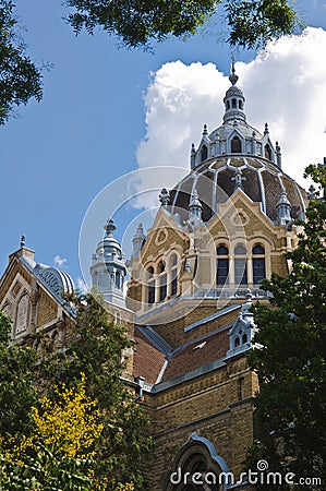 Jewish synagogue of Szeged Stock Photo