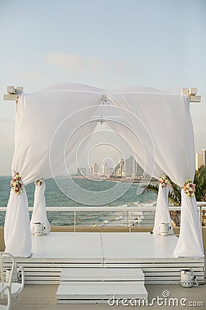 Jewish wedding chuppah Stock Photo