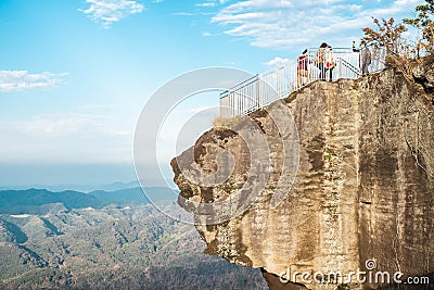 Jigoku Nozoki or Hellish View at Mount Nokogiri Editorial Stock Photo