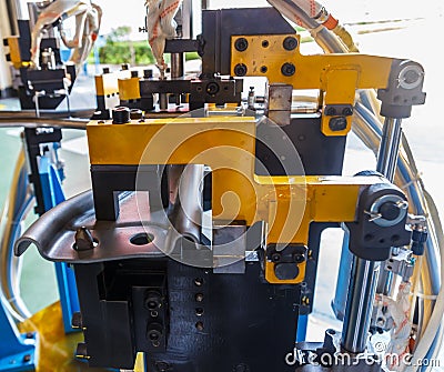 Jigs work welding Stock Photo