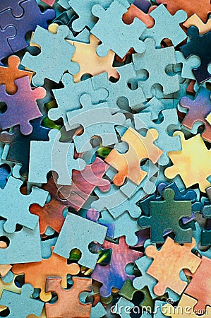 Jigsaw puzzle Stock Photo