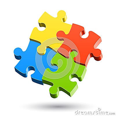 Jigsaw Puzzle Vector Illustration