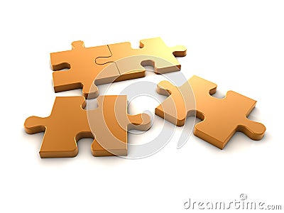 Jigsaw Puzzle Stock Photo