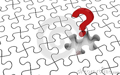 Jigsaw Puzzle Missing Piece Stock Photo