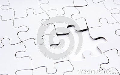 Jigsaw Puzzle Missing Piece Stock Photo