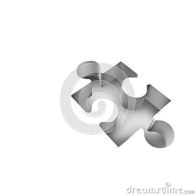 Jigsaw puzzle missing pieces Stock Photo