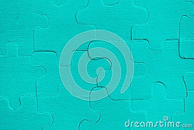 Jigsaws puzzles - blue of Jigsaw pieces on texture background Stock Photo