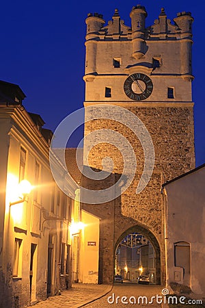 Jihlava at night Editorial Stock Photo