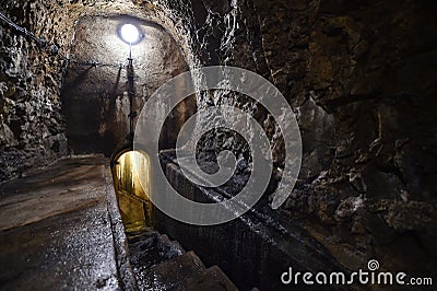 Jihlava`s underground Editorial Stock Photo