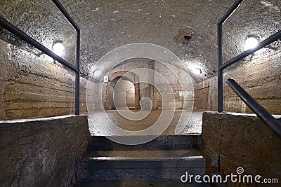 Jihlava`s underground Editorial Stock Photo