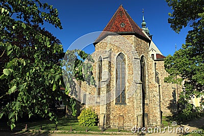 Jihlava - Saint James church Stock Photo