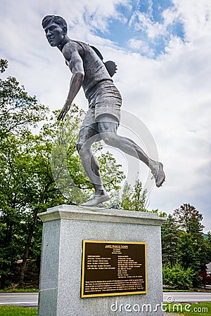 Jim Thorpe Discus Statue Editorial Stock Photo