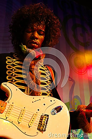 Jimi Hendrix as James Marshall Hendrix famous guitarlist Editorial Stock Photo