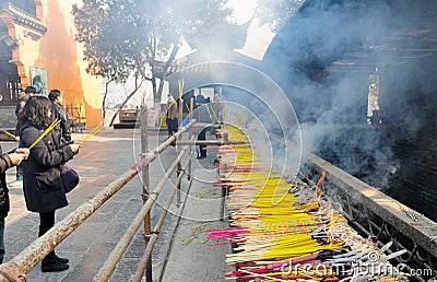 Jiming Temple Praying Editorial Stock Photo