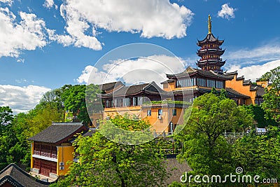 Jiming Temple in Nanjing, China Stock Photo