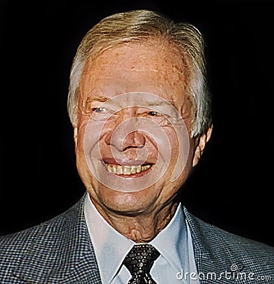 Jimmy Carter in Jerusalem Editorial Stock Photo