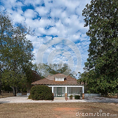 Jimmy Carter`s boyhood home Editorial Stock Photo