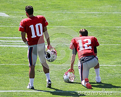 Jimmy Garropolo and Tom Brady Editorial Stock Photo