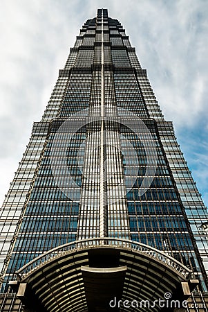 Jin Mao Tower pudong shanghai china Stock Photo