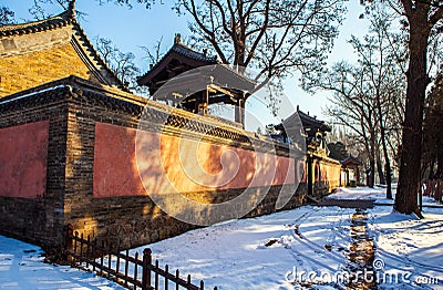 Jinci Memorial Temple(museum) scene-Laojun Temple Stock Photo