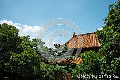 Jingci Temple in summer Stock Photo