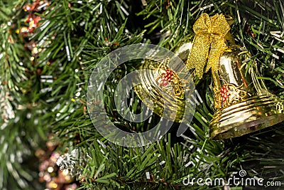 Jingle Bells Decorations for Christmas Stock Photo