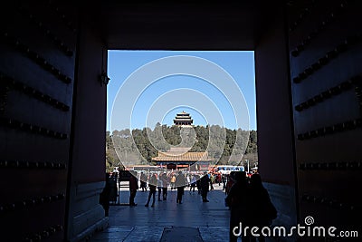 Jingshan park in Beijing Editorial Stock Photo