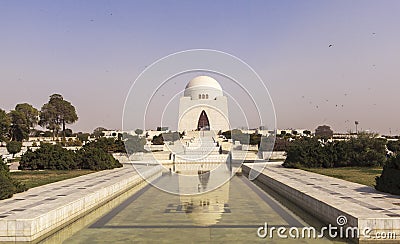 Jinnah Mausoleum in Karachi, Pakistan Stock Photo