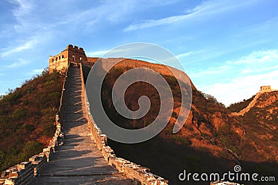 Jinshanling Great Wall in Beijing Stock Photo