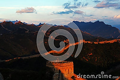 Jinshanling Great Wall Stock Photo