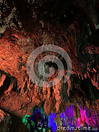 Yunnan Karst Cave in China Stock Photo