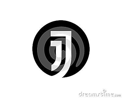 JJ Letter Initial Logo Design Vector Illustration