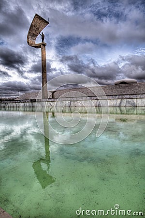 JK Memorial in Brasilia Stock Photo