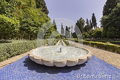 Jnan Sbil Bou Jeloud Gardens in Fez Stock Photo