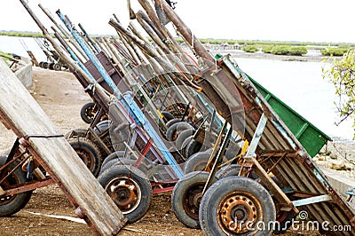 Joal Fadiouth in Africa Senegal shell island Stock Photo