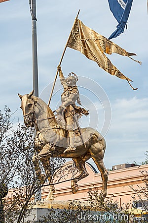 Joan of Arc Statue Monument in New Orleans, Louisiana Stock Photo