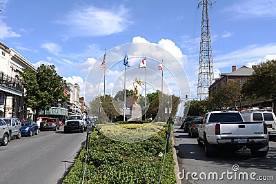 Joan of Arc Statue of New Orleans Editorial Stock Photo