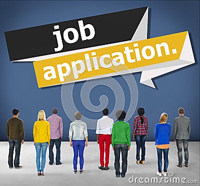 Job Application Applying Recruitment Occupation Career Concept Stock Photo