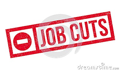 Job Cuts rubber stamp Stock Photo