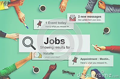 Job Employment Hiring Career Occupation Concept Stock Photo