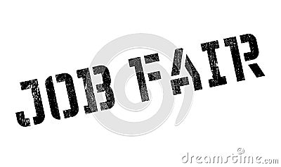 Job Fair rubber stamp Stock Photo